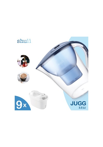 Jugg I Su Arıtma Sürahisi + 9 Adet Filtre I Pure+ Ve Maxtra+ Filtreleri İle Uyumlu