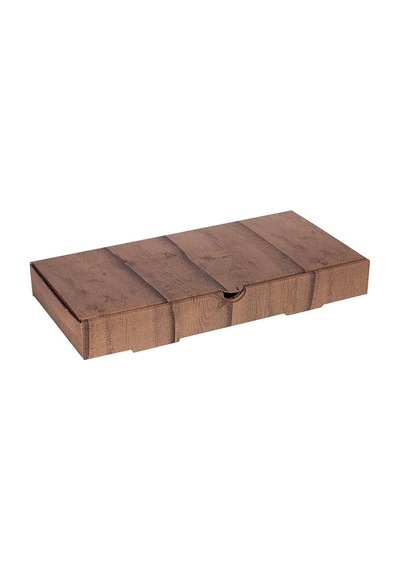 Ahşap Baskılı Büyük Pide Kutusu 36 x 20 x 5 CM  300 Adet