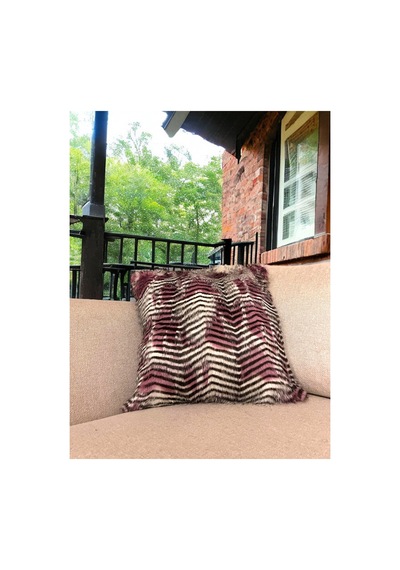 Ithal Peluş Kumaş Yastık Kılıfı Desen 45x45 Peluş Yastık Home Pembe Desen Pembe Desen