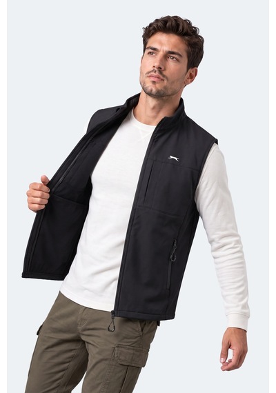 Slazenger Corven Erkek Softshell Siyah Yelek