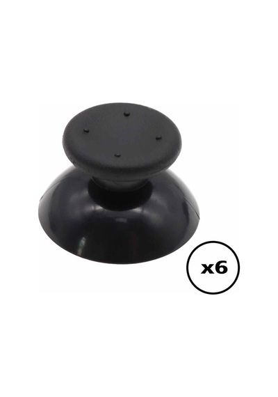 6 Adet Xbox 360 Analog Başlık Xbox 360 Topuz Siyah Renk Xbox 360 Kol Tamiri Yedek Parça Analog Cap