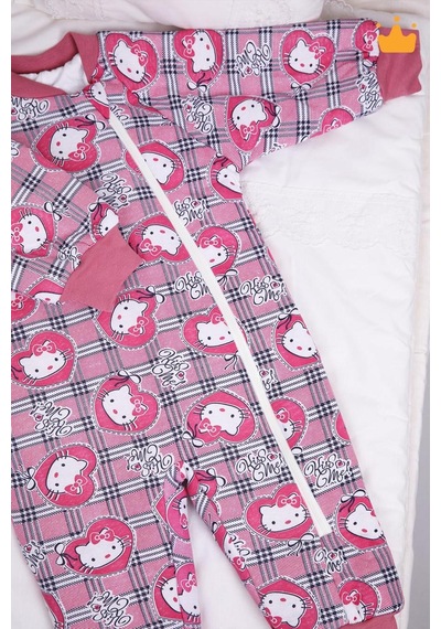 Babyhola 2-9 Yaş Kalın Elyaf Dolgulu 2.5 Tog Premium Kalite Çocuk Uyku Tulumu 23504 Pudra