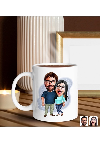 Bk Gift Sevgiliye Özel Karikatürlü Hediye Seti-4, Sevgililer Günü Hediyesi, Yıl Dönümü Hediyesi, Nutella 400gr., Doğum Günü Hediyesi