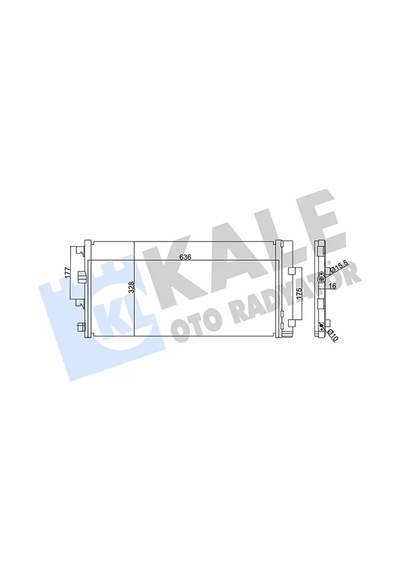 Klima Radyatörü - Dacia Sandero, Duster - Kale-342840