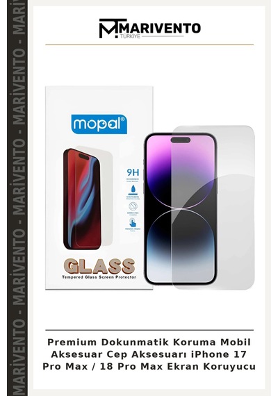 Premium Dokunmatik Koruma Mobil Aksesuar Cep Aksesuarı İphone 17 Pro Max / 18 Pro Max Ekran Koruyucu