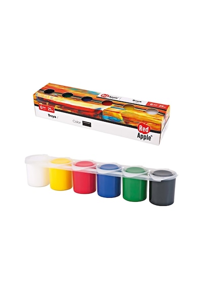 Taş Boyası Sıralı 6 Renk 6x25 Ml. Rs6t