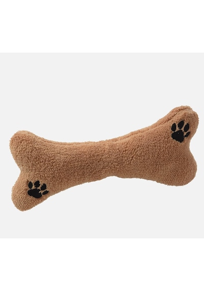 Ağzında Kemiği İle Peluş Yumuşacık Sevimli Köpek, Uyku Ve Oyun Arkadaşı-80 Cm
