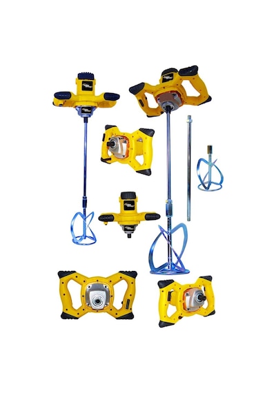 Teknoloji 3400 W 6 Kademe Devir Ayarlı Elektirikli Alçı Boya Ve Harç Karıştırıcı Mikser -lbr-profsynl