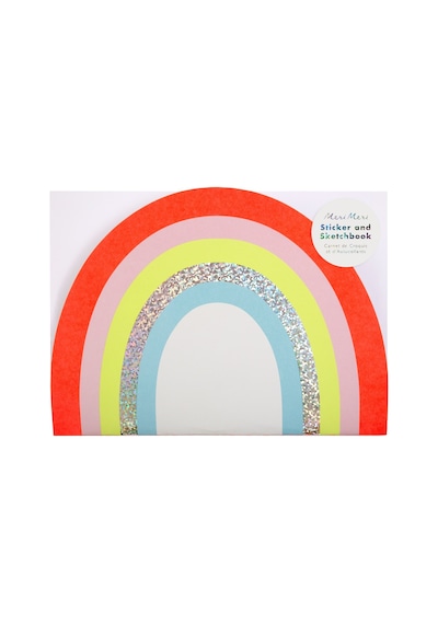 Meri Meri - Rainbow Sticker & Sketchbook - Gökkuşağı Çıkartma Kitabı Çocuk