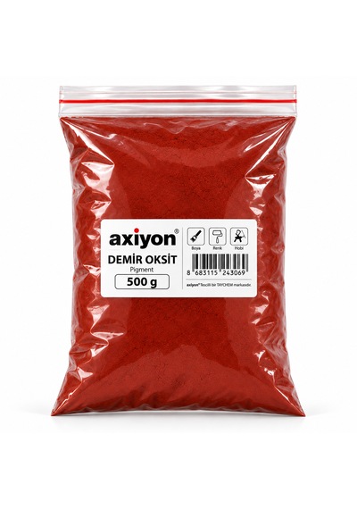 Axiyon Kırmızı Demir Oksit Pigment 500 G Toz Renklendirici Genel