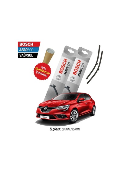 Renault Megane 4 2018 Silecek Takımı Bosch Aeroeco