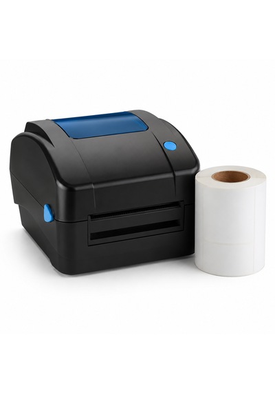 Xprinter Xp-490b Usb 100x150 Kargo Etiket Yazıcı + 1 Rulo Termal Etiket