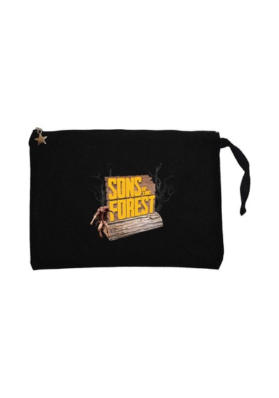 Sons Of The Forest Tree Siyah Clutch Astarlı Cüzdan / El Çantası