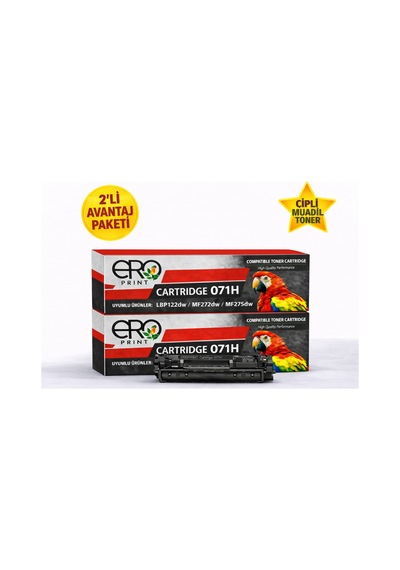 Canon Crg 071h / 5646c002aa Çipli Uyumlu Toner - 2500 Sayfalık - 2'li Menü