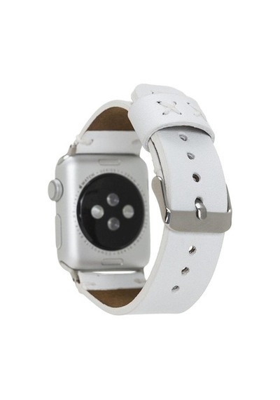 Bouletta Apple Watch Uyumlu Deri Kordon 38-40-41Mm Orfe F3 Beyaz