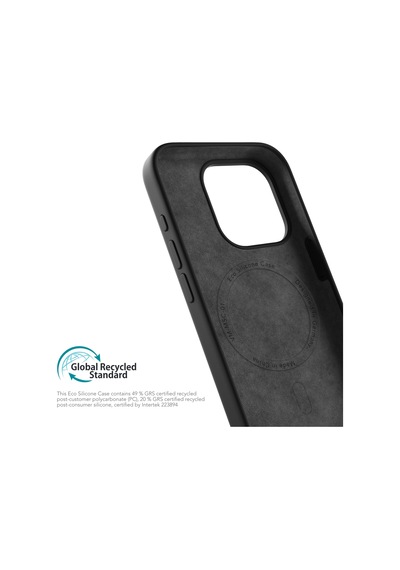 Vonmahlen Apple Uyumlu iPhone 15 Pro Max Magsafe Silikon Kılıf Siyah