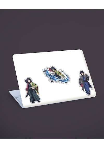 Giyu Tomioka-shinobu Kochō -demon Slayer-2li Çıkartma-etiket-süsleme-hediye- Başarı Çıkartmaları