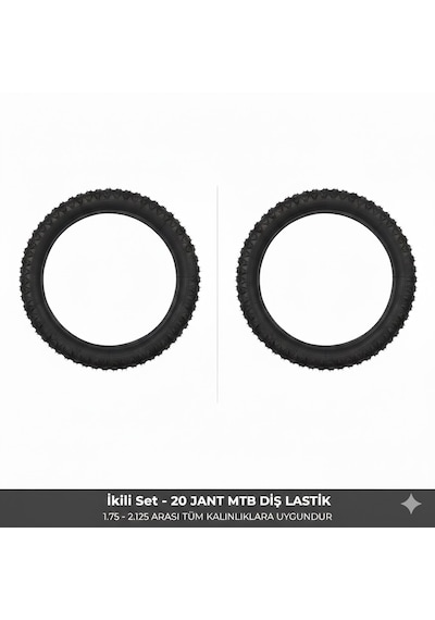20 Jant Bisiklet Dış Lastik Takımı 2 Adet 20x1.75 1.95 2.125 Uyumlu Çocuk Bisikleti Mtb Lastiği
