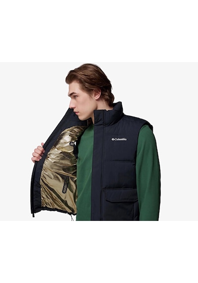 Columbia Landroamer Puffer Vest Erkek Outdoor Yeleği 2134281010 Siyah Siyah