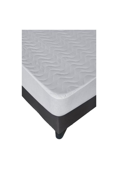 Altın Karma Kapitoneli Sıvı Geçirmez Fitted Alez 220x200 Cm Çift Kişilik Alez Beyaz
