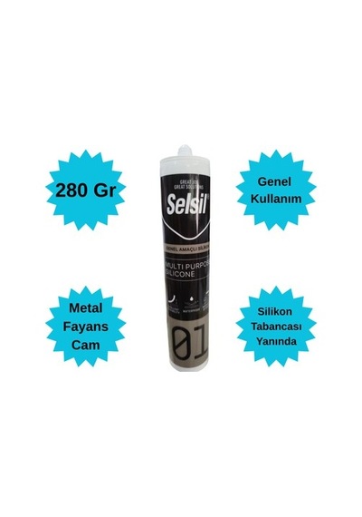 Şeffaf Genel Amaçlı Silikon Fayans Cam Metal Yapıştırmak İçin