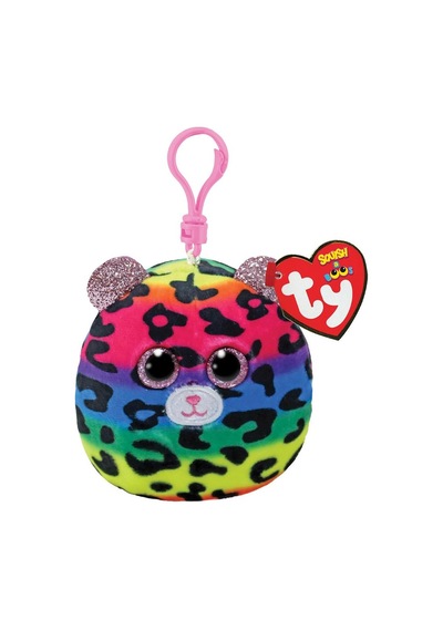 Ty Squishy Beanies Peluş Leopar Anahtarlık Dotty Çok Renkli