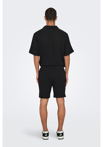 Only & Sons Only&sons Onstel-pas 0158 Shorts Siyah Erkek Şort Siyah