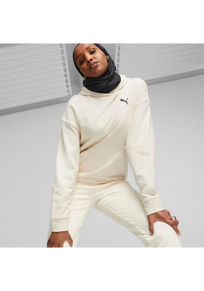 Puma Better Essentıals Hoodie Kadın Bej Hoodie Beyaz