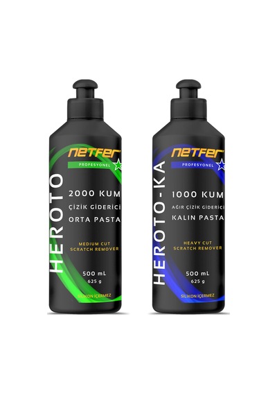 Netfer 2'li Orta Kalın Pasta Set - 2x500 Ml
