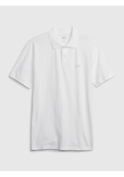 Gap 586306005 F-logo Pk Erkek Polo Tişört Beyaz