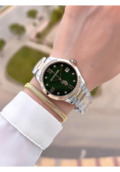 U.s.polo Assn Çelik Kordon 5 Atm Suya Dayanıklı Kadın Kol Saati+bileklik Hediyeli Uspa.2059.b08