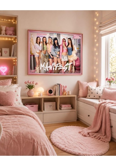 Mythos Statik Poster Manifest Toz Pembe Grup Posteri 50 X 70 Cm Resmi Lisanslı