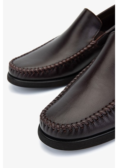 Valmenti Erkek Hakiki Deri Kahverengi Loafer Ayakkabı 1008 Val-2829 Erk Ayk Y25 Kahve Bfl