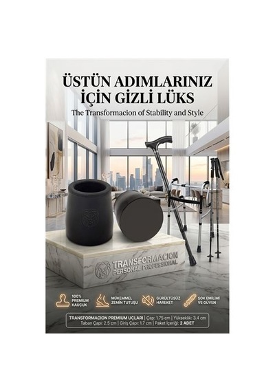 Zenvac Baston Yürüteç Değnek Treking Ucu 1.75 Cm Çap 715990 Zenvac29