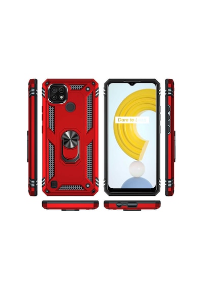 Realme C21 Kılıf Zore Vega Kapak Gold
