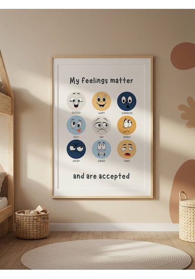 My Feelings Matter Dijital Baskı Poster V5 Çerçevesiz