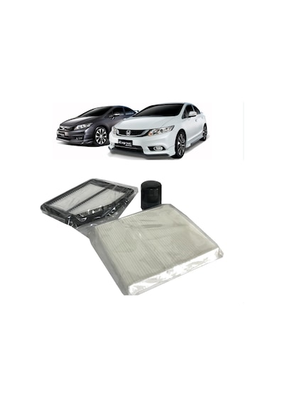 Honda Civic Filtre Seti 2013-2016 Uyumlu 3 Parça