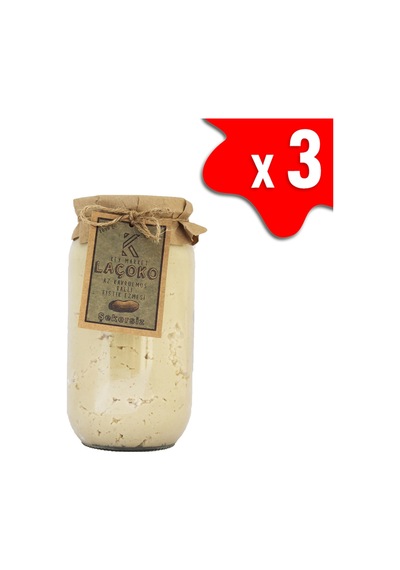 Laçoko Doğal Az Kavrulmuş (Çiğ) Ballı Yer Fıstığı Ezmesi 3 KG