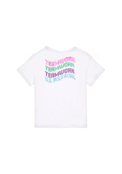 U.s. Polo Assn. Kız Çocuk Beyaz Tişört 50300971-vr013 Beyaz