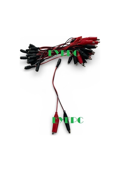 5 Adet Akü Bağlantı Kablosu Maşalı Kablo 12 Volt-6 Volt Akü Şarj Kablosu Akü Şarj Etmek İçin
