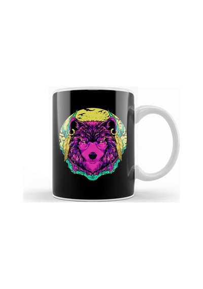 Werewolf Fierce Wolf Mythical Creature Majestic Kupa Bardak Porselen Karışık