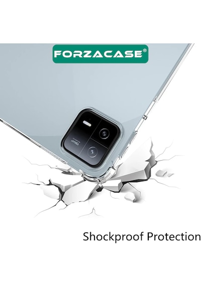Forzacase Xiaomi Pad 6 11 İnch İle Uyumlu Anti Shock Silikon Kılıf Şeffaf - Fc014 Arka Kapak