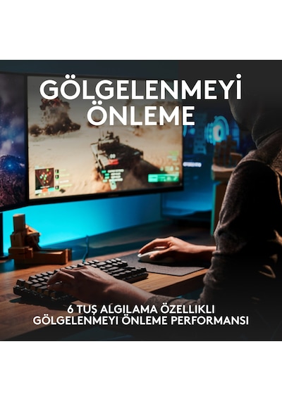 Logitech G413 SE TKL 920-010564 Aydınlatmalı Türkçe Q Tactile Switch Mekanik Oyuncu Klavye
