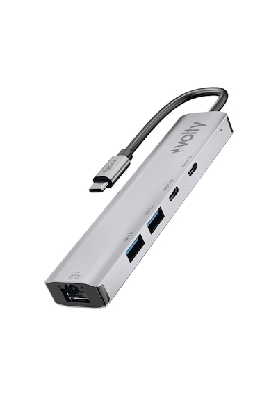 Type-c Çoğaltıcı Hub 5 İn 1 1000mbps Ethernet, 4k Hdmı, 10gbps, 100w Pd V0301005