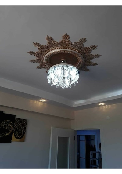 Decozza Oval 90cm Bronz Saray Tavan Göbek