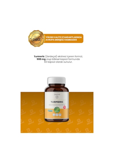 Erbatab Zerdeçal Curcumin Turmeric Ekstresi 30 Kapsül Licaps®