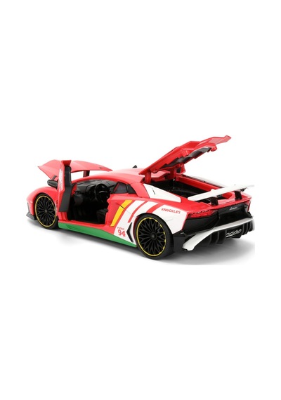 Jada Sonic The Hedgehog Knuckles Figürlü Lamborghini Aventador Sv Çok Renkli
