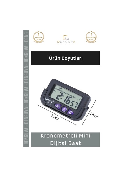 Dijitalsaat Otomobil Ev Ofis Masaüstü Alarm Tarih Portatif Hassas Kronometreli Mini Dijital Saat Çok Renkli