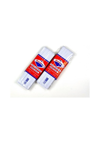 Nazarone Yassı Lastik No:2 10 mt Beyaz
