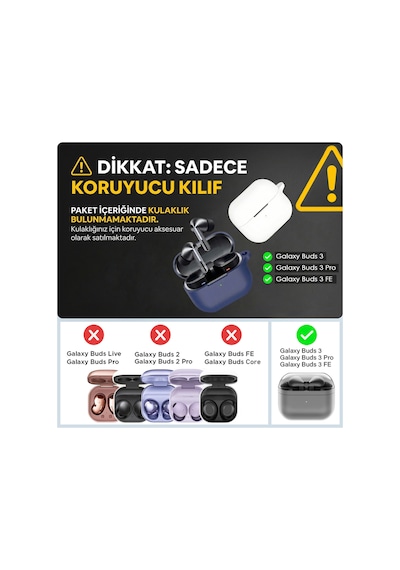 Samsung Galaxy Buds 3 Pro Kılıf Askı Aparatlı Mat Silikon Açık Yeşil